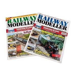 Railway Modeller Magazine Lot 2 July & Aug 2009 Driffield Mid-Derbyshire British